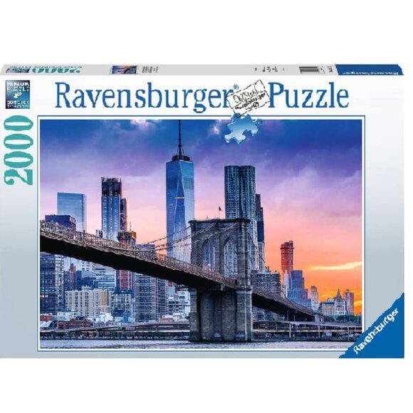 New sealed Ravensburger 2000pcs Puzzle-Skyline New York | Adult Puzzles - Picture 3 of 12